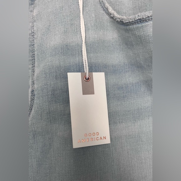 Good American Good Waist Crop Distressed Jeans - Picture 3 of 6